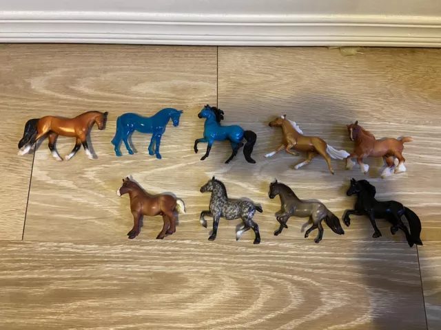 Model Horse Toy Lot Breyer/schleich/other Used Collection Of 26 2