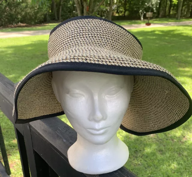 Women's Wide Brim Floppy Straw SUN HAT - One Size