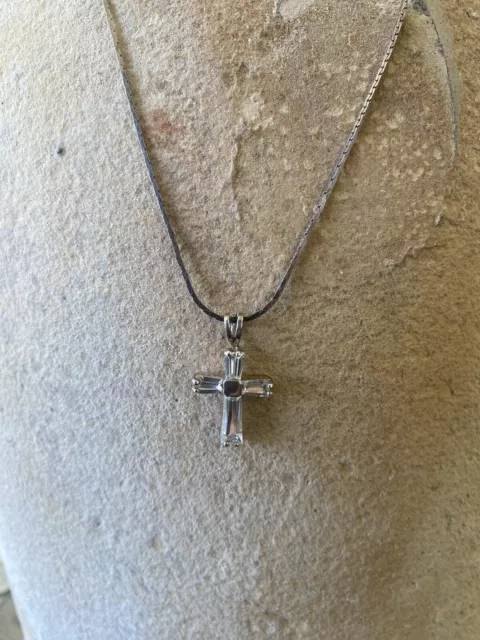 Sterling Silver Cross Pendant And Chain