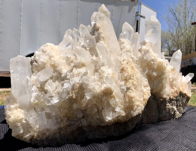 ☘️RR⛏: Huge Gorgeous Quartz Cluster, 106 Lbs! Madagascar 2