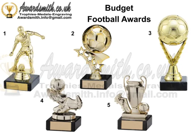 Budget Football Trophies Award FREE ENGRAVING 5 Different Designs