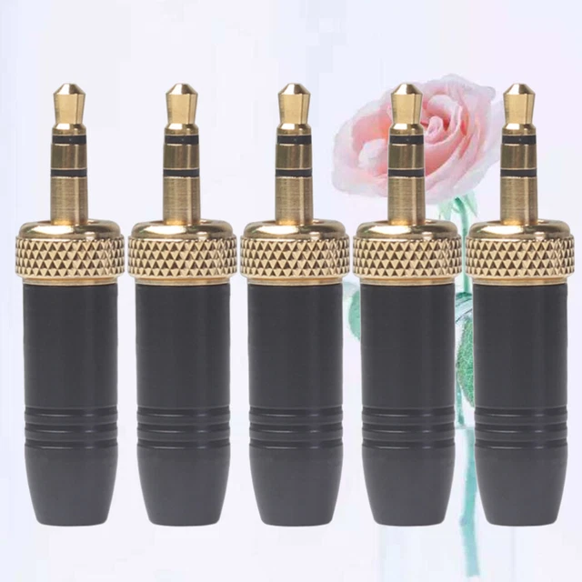 5 pz adattatore microfono wireless 3,5 mm presa collegamento filettato interno