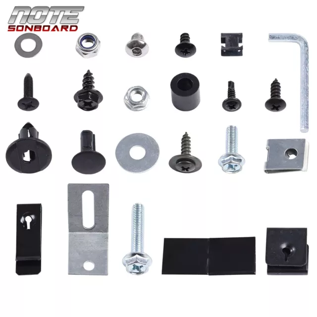 STAINLESS STEEL COMPLETE Fender Flare Hardware Kit Front & Rear New Fit ...
