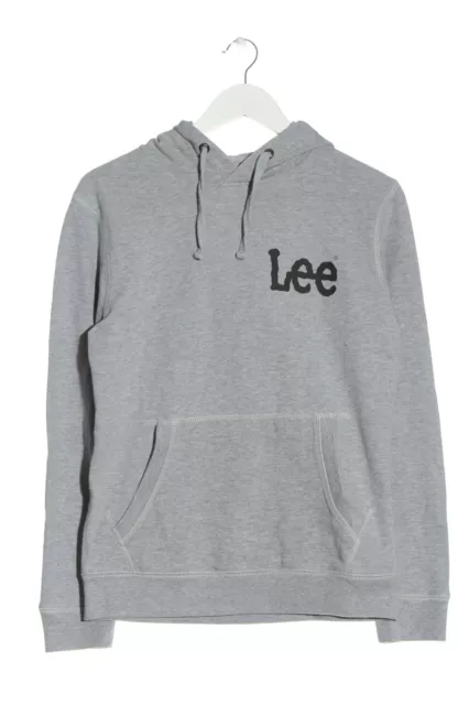 LEE Felpa con cappuccio Donna Taglia IT 40 grigio chiaro stile casual