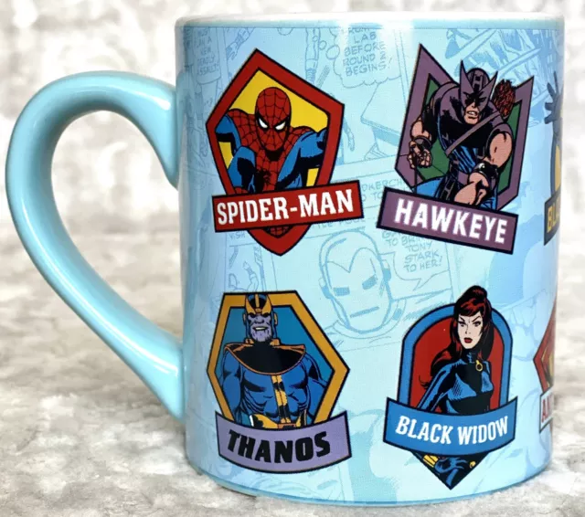 Marvel Multi Character 16oz Black Ceramic Mug