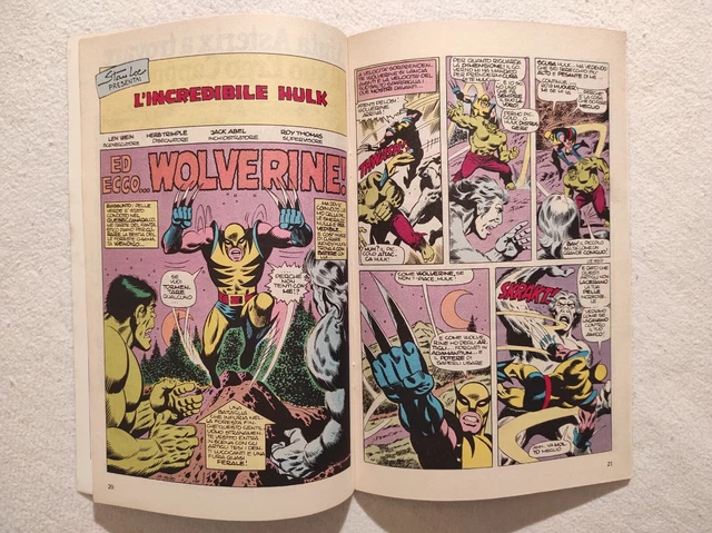 INCREDIBLE HULK #181 - ITALIAN EDITION - 1st WOLVERINE SEP 1977 -  NEAR MINT-