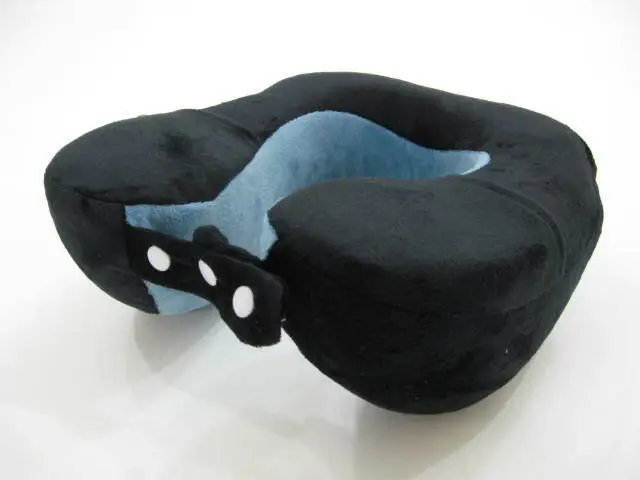 Travel Pillow U Shaped Memory Foam Neck Support Head Rest Airplane Cushion (blu) 4