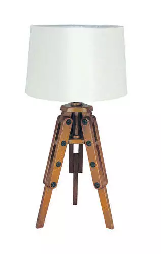 Stativ-Lampe Holz elektrisch 230V
