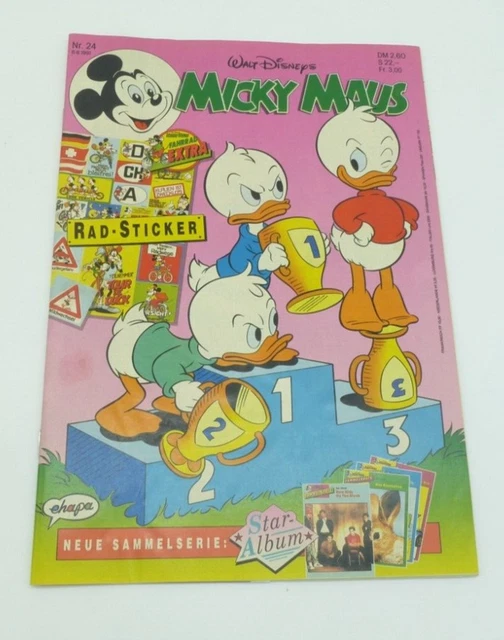 Micky Maus Heft Nr. 24 mit Beilage 06.06.91 Vintage Ehapa