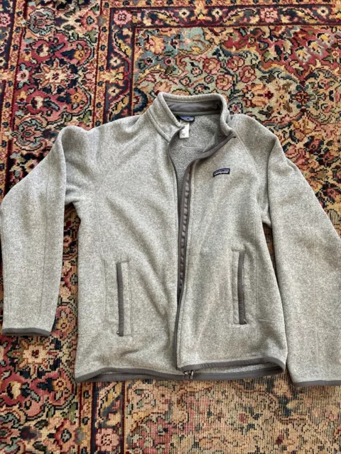 Patagonia Better Sweater Grey Fleece Jacket Full Zip Men's Medium (M)