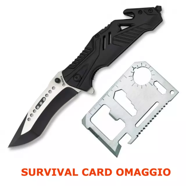 Coltello Outdoor Survival Emergenza Soccorso Albainox 18320-A