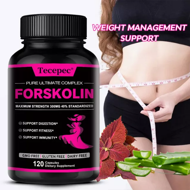 Forskolina Máxima Fuerza 100% Puro 300 mg ¡Resultados rápidos! Extracto de forskolina