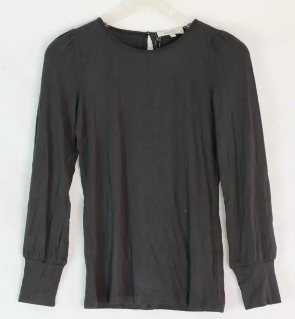 Oasis Damen Shirt Pullover Top Oberteil T-Shirt Basic grau Gr.XS