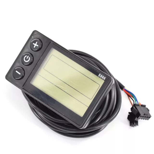 Écran LCD couleur noire pour vélo électrique vélo électrique S866 24V/36V/4 3