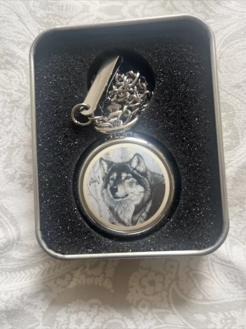 Majestic encounters wolf pocket watch on sale