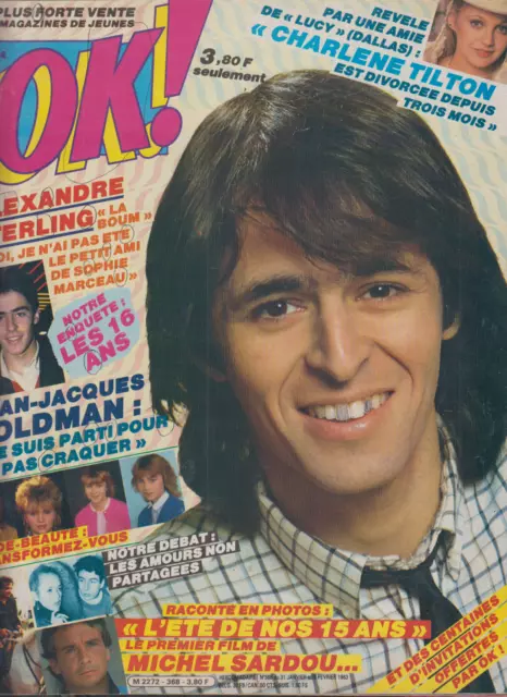 Magazine Ok! Janvier 83 Jean Jacques Goldman Sardou Alexandre Sterling