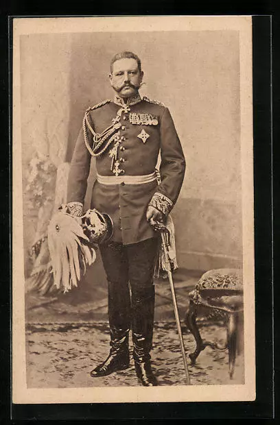 AK Coblenz, Paul von Hindenburg als Generalmajor und Chef des Generalstabes des