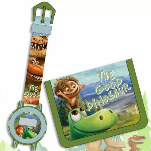 Set Orologio polso Digitale Portafoglio Bambini Disney  Good Dinosaur Accessori