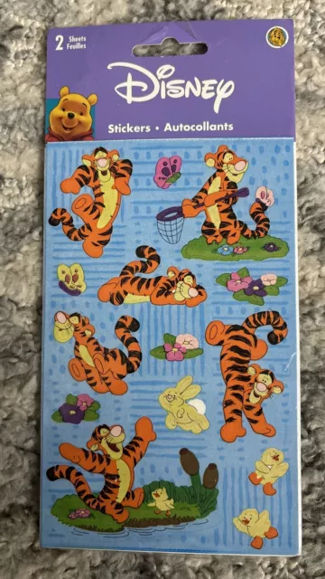 Vintage Disney Sandylion Stickers WINNIE THE POOH TIGGER 2 Sheets