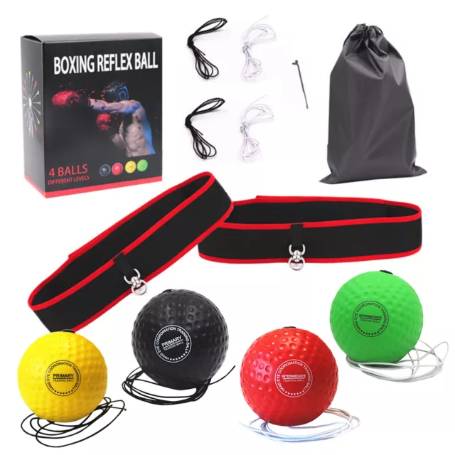 #A Headband Boxing Reaction Ball - Men Punching Ball Reflex Ball with Storage