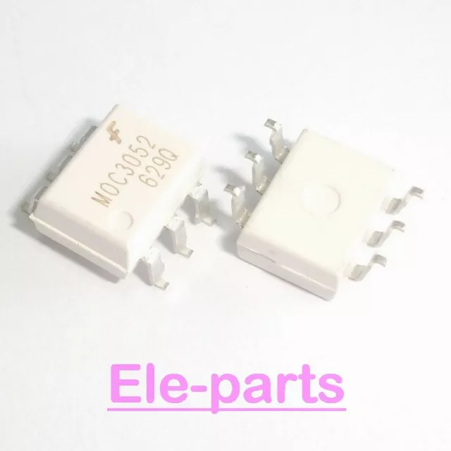 10 PCS MOC3052SR2M SOP-6 MOC3052S SMD-6 Random-Phase Triac Driver Optocoupler