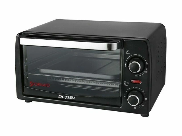 Fornetto Elettrico BEPER  Forno Elettrico 12 Litri 900W colore Nero HO.FE1212S