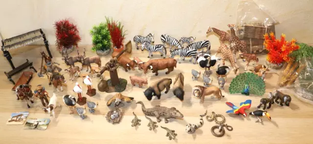 52x Tiere Schleich® WILD LIFE, Safari Dschungel Steppe Savanne, SAMMLUNG