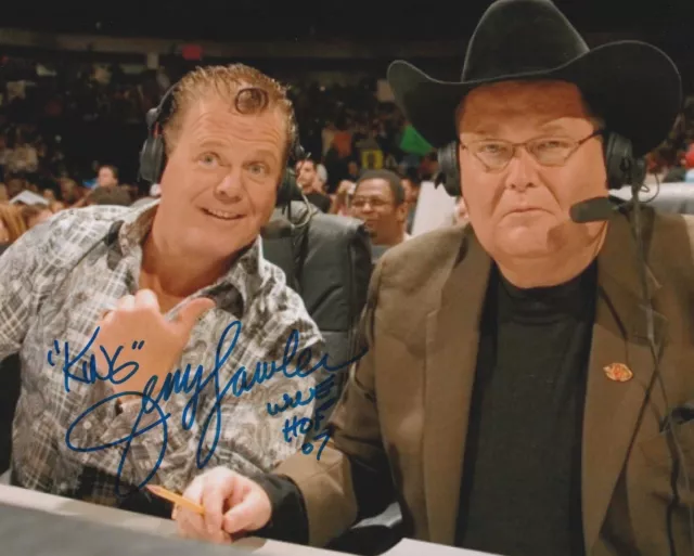 Jerry The King Lawler Hand Signed 10x8 Inch Wrestling WWE WWF WCW Photo 8x10