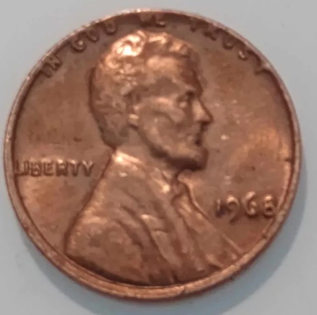 1968 Lincoln Penny with Error on Top Rim and "L" in Liberty on Edge Plus More