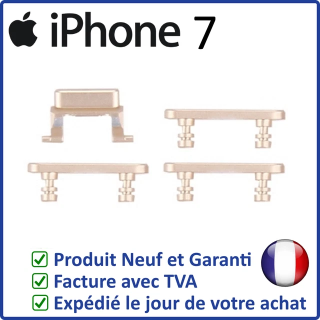 Iphone 7 Or - Set Des 4 Boutons Latéraux Power Volume Mute De Remplacement