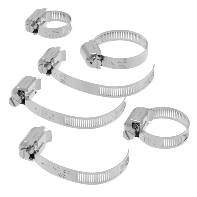 Mini Abrazaderas de Manguera Acero Inox V2A Banda 5mm din 3017 7-19 MM 3 Tamaños