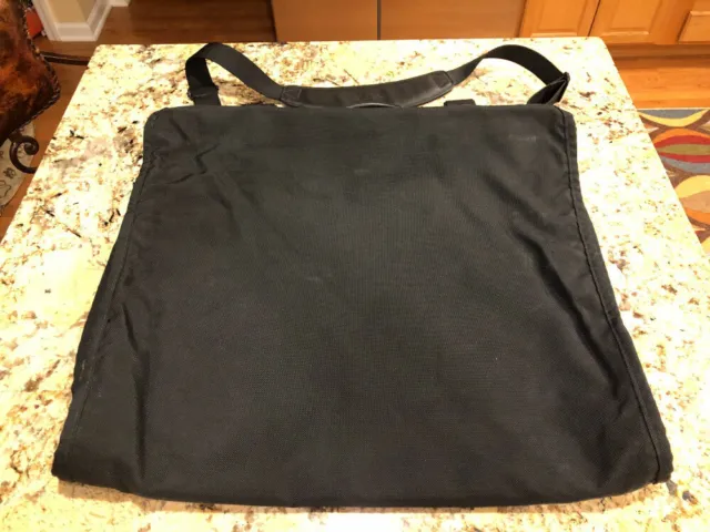Tumi Black Ballistic Nylon Garment Bag Travel Luggage With Strap Luggage Tag EUC 6