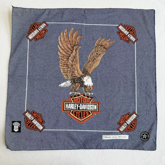 Vintage Harley Davidson Motorcycles Eagle Bandana -  CRAFTED WITH PRIDE IN USA 2