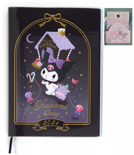 SANRIO KUROMI DIARY Schedule Planner 2025 block type B6 with tracking