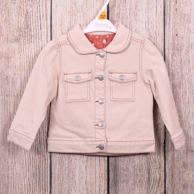 Nuova giacca in denim pietra per bambina 18-24 mesi Ex Store costruisci il tuo pacchetto