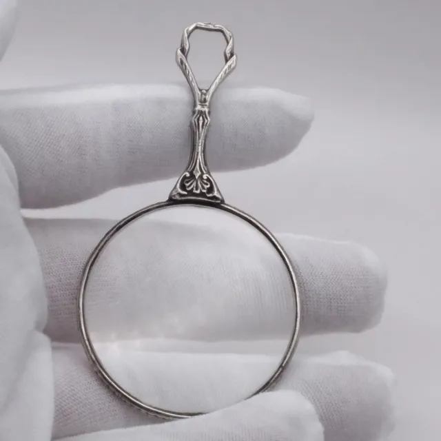 Ari D Norman  ENGLISH STERLING SILVER View Glass/ Magnifier with stunning detail