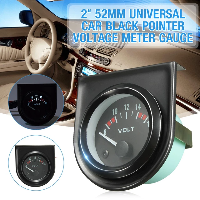 Dynoracing 2 Inch 52mm 12v Car Digital Voltmeter Led Black Case 8-16v Volt Gauge Car Meter Tt101456 - Volt Meters