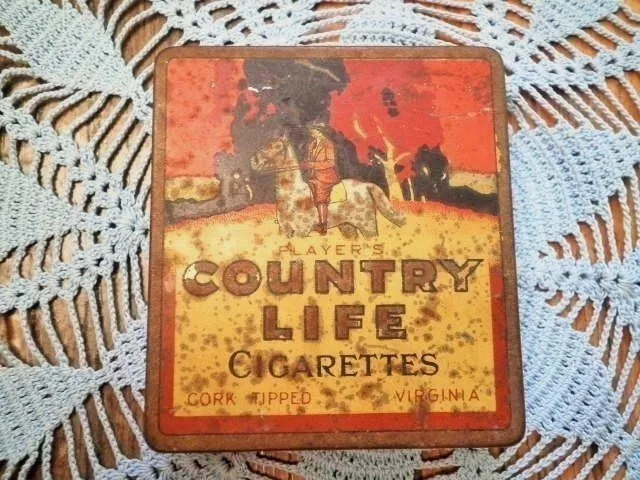 2 x Country Life Cigarette Tins - Excellent