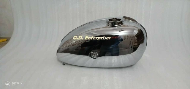 NSU Max 250 Chrome Steel Fuel Petrol Gas Tank With Cap |Fit