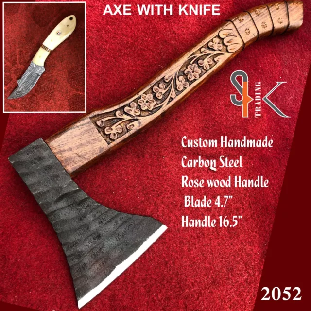 Viking Hand Forged 1095 High Carbon Steel Blade, Tomahawk,Hatchet,Combat Axe