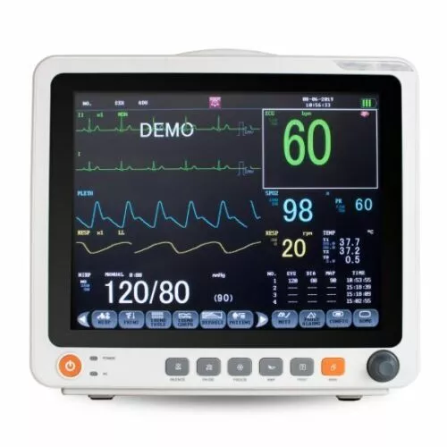 12.1" Digital Patient Monitor ECG NIBP RESP TEMP SPO2 PR Touch Screen