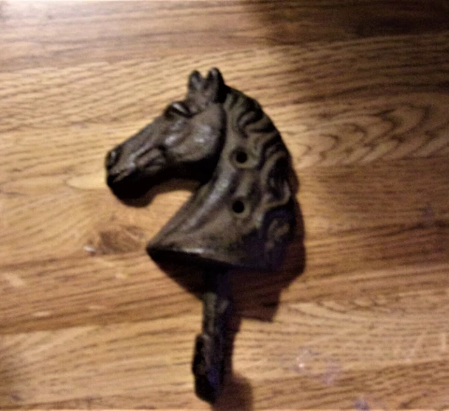 Cast Iron Horse Head Single Hook Solid cast iron
