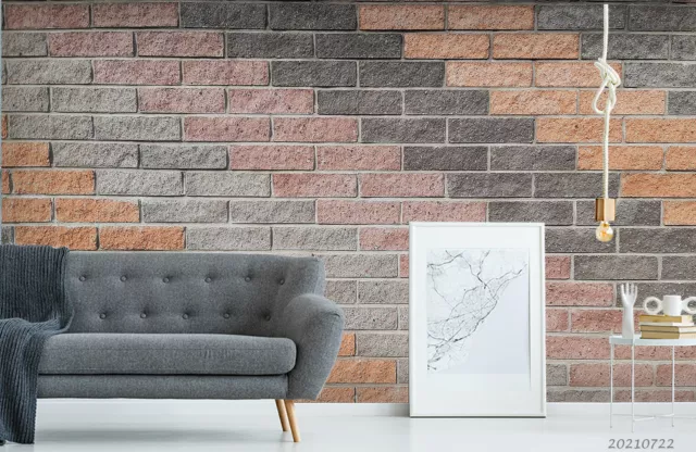 3D Colorful Brick Wall Texture Wallpaper Wall Murals Removable Wallpaper 200