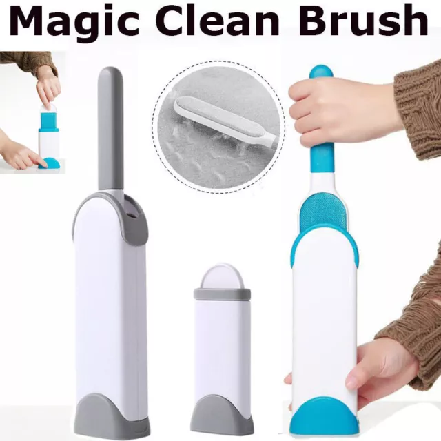 Reusable Pet Dog Cat Hair Remover Sofa Clothes Lint Cleaning Brush Fur Wizard