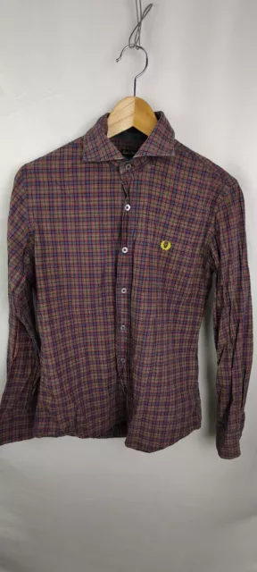 Fred Perry Camicia Uomo Tg. S Man Casual Vintage Shirt