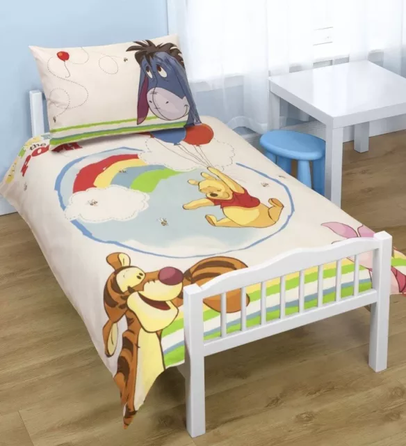 Winnie the Pooh Single Duvet Cover and Pillow Case Set by DISNEY VGC