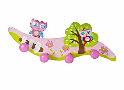 KONTARBOOR Patère Murale Porte Manteaux Chambre Enfant thème Lapin. Etagère 2 en 1 en Bois 
