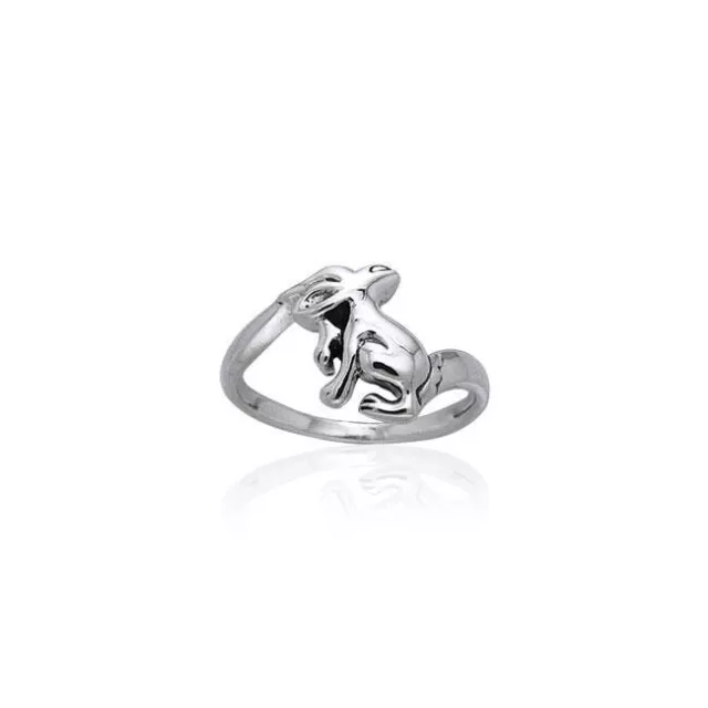 Kaninchen .925 Sterlingsilber Ring Von Peter Stone Schmuck Hase Fein