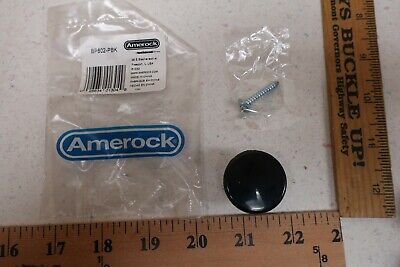 LOT OF 25 Amerock Black Plastic 1-1/4" Dia Cabinet Drawer Knob BP802-PBK (H435) 2