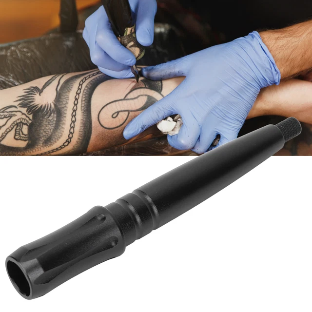 Pluma profesional para tatuaje a mano aleación de aluminio hágalo usted mismo cartucho aguja tatuaje manual.